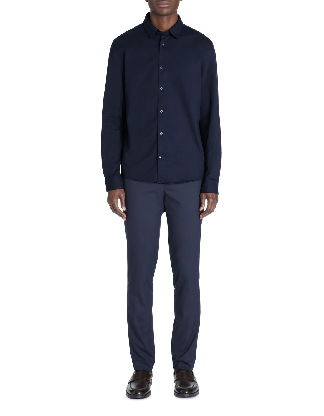 Lajersey Navy Long Sleeves Shirt Celio