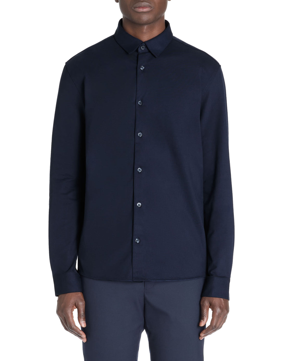 Lajersey Navy Long Sleeves Shirt Celio