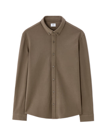 Regular Fit Piqué Cotton Shirt
