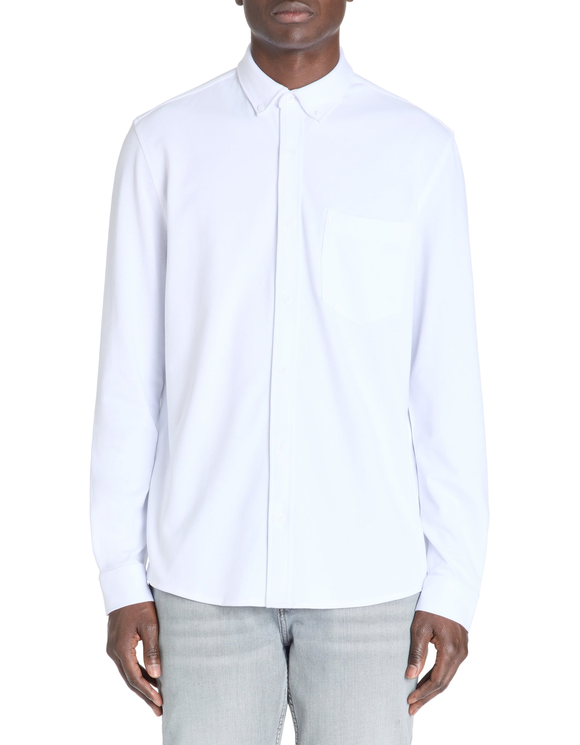 Lapic Optical White Long Sleeves Shirt Celio