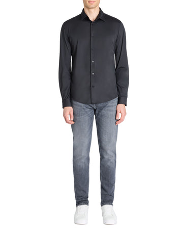 Lastret Black Long Sleeves Shirt Celio