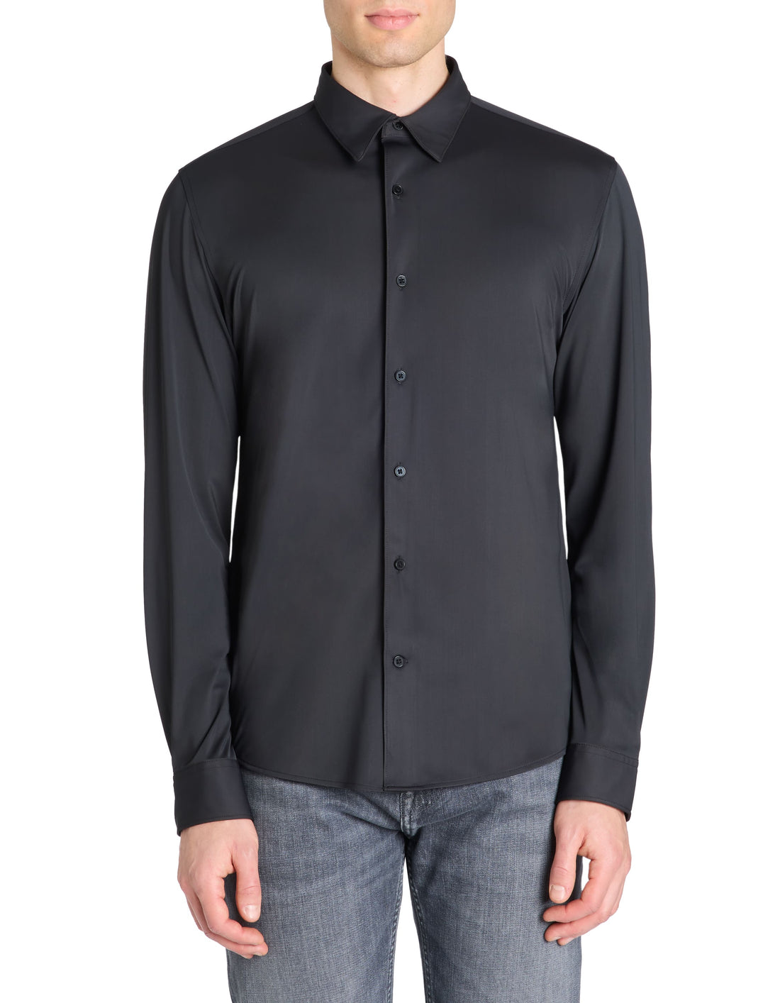 Lastret Black Long Sleeves Shirt Celio