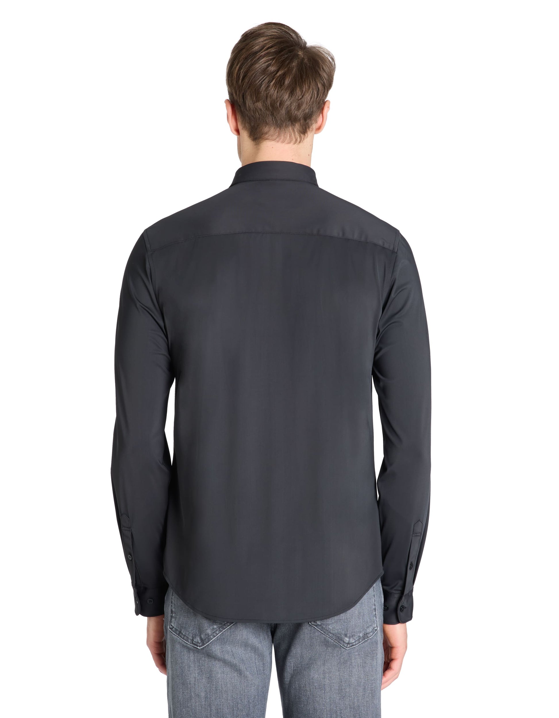 Lastret Black Long Sleeves Shirt Celio