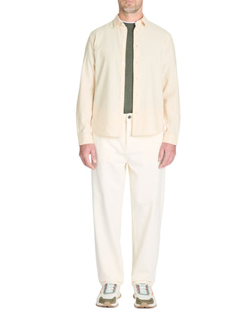 Lachambray Beige Long Sleeves Shirt Celio