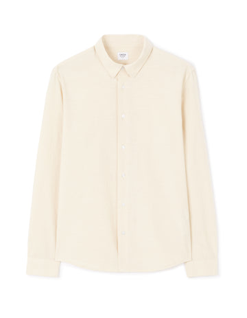 Lachambray Beige Long Sleeves Shirt