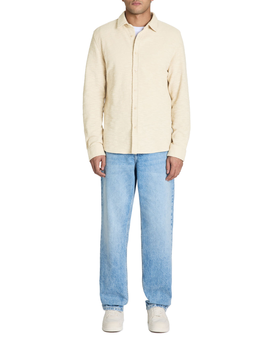 Laopen Beige Long Sleeves Shirt Celio