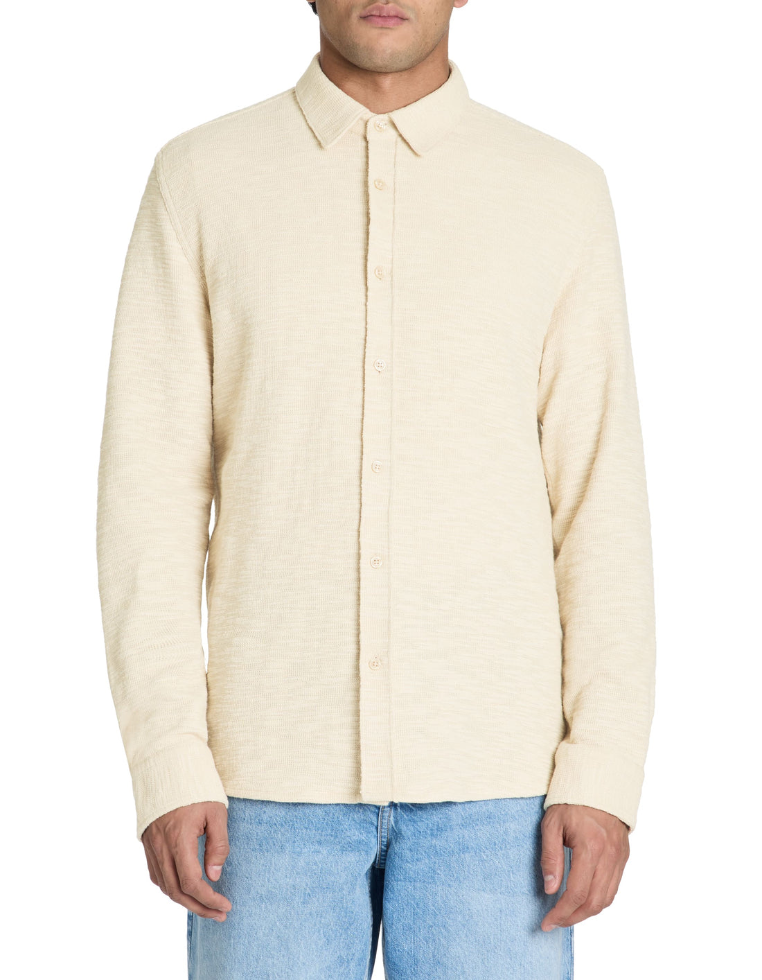 Laopen Beige Long Sleeves Shirt Celio