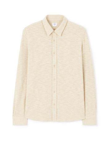 Laopen Beige Long Sleeves Shirt