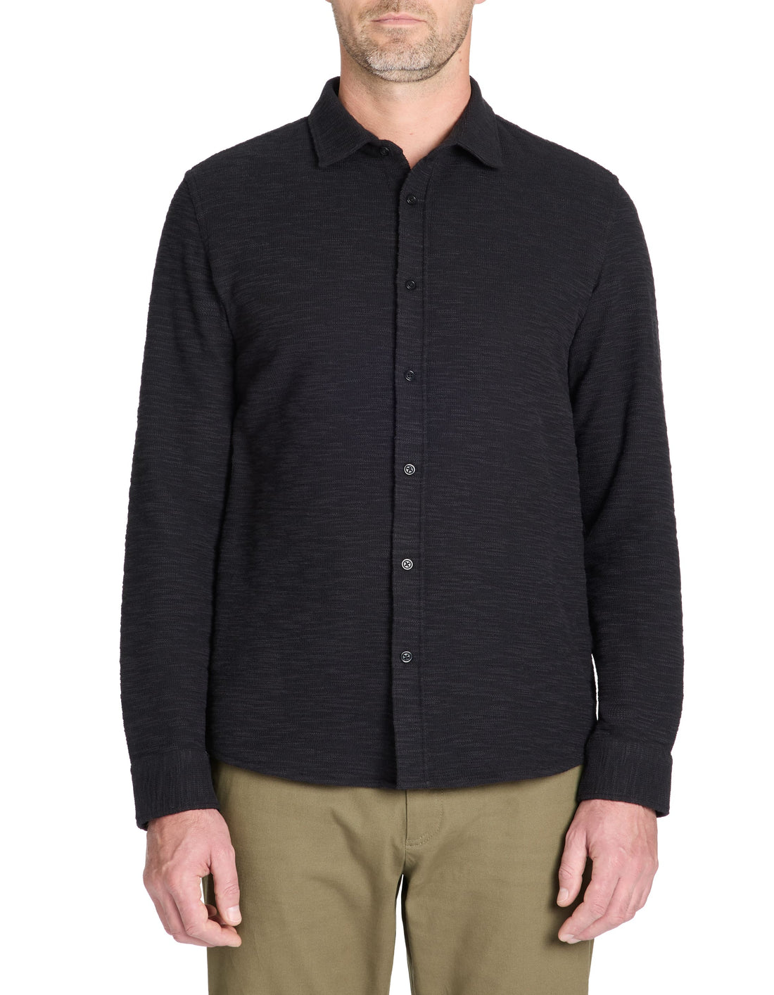 Laopen Black Long Sleeves Shirt Celio