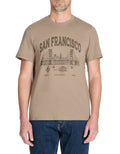 Lestate Taupe Short Sleeves Tshirt Celio