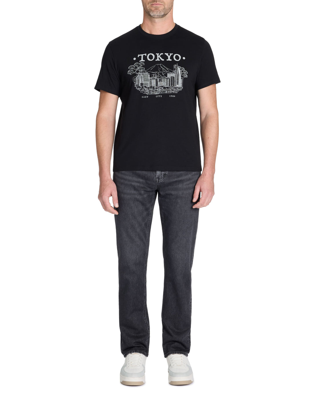 Lestate Black Short Sleeves Tshirt Celio