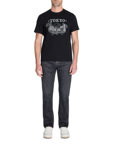 Lestate Black Short Sleeves Tshirt Celio