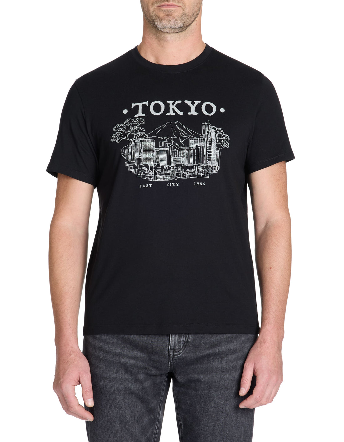 Lestate Black Short Sleeves Tshirt Celio
