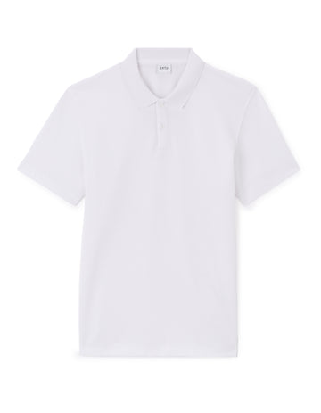 Lecrown Optical White Short Sleeves Polo