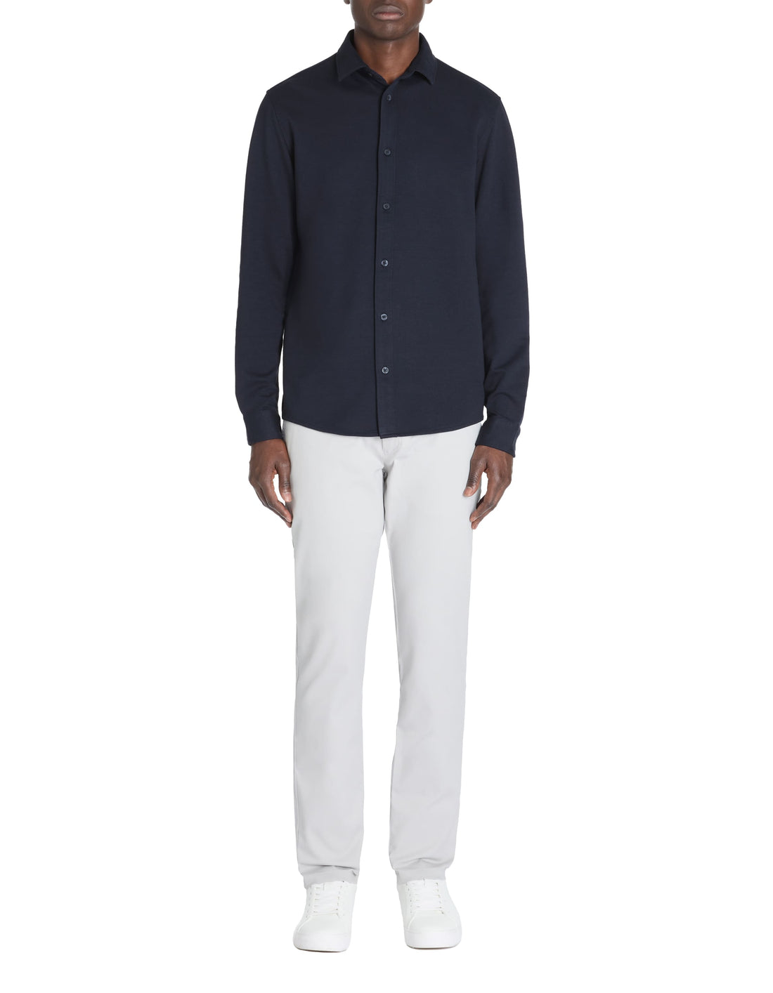 Lahem Navy Long Sleeves Shirt Celio
