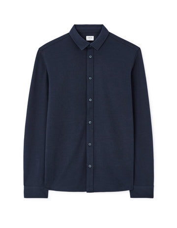 Lahem Navy Long Sleeves Shirt