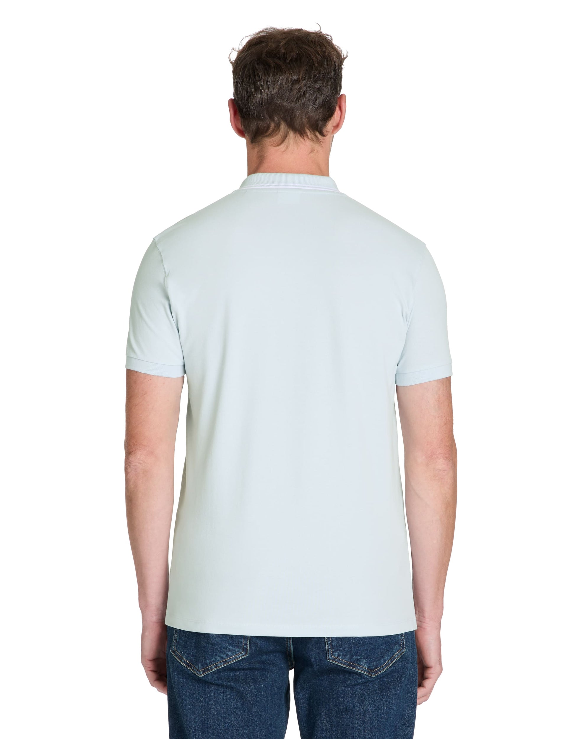 Leprime Baby Blue Short Sleeves Polo Celio