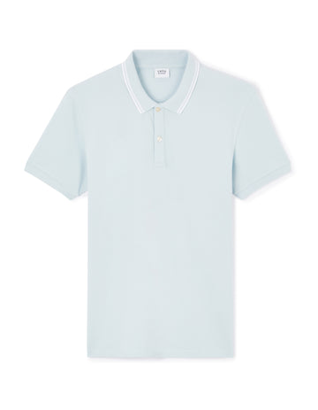 Leprime Baby Blue Short Sleeves Polo