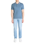 Leprime Blue Stone Short Sleeves Polo Celio