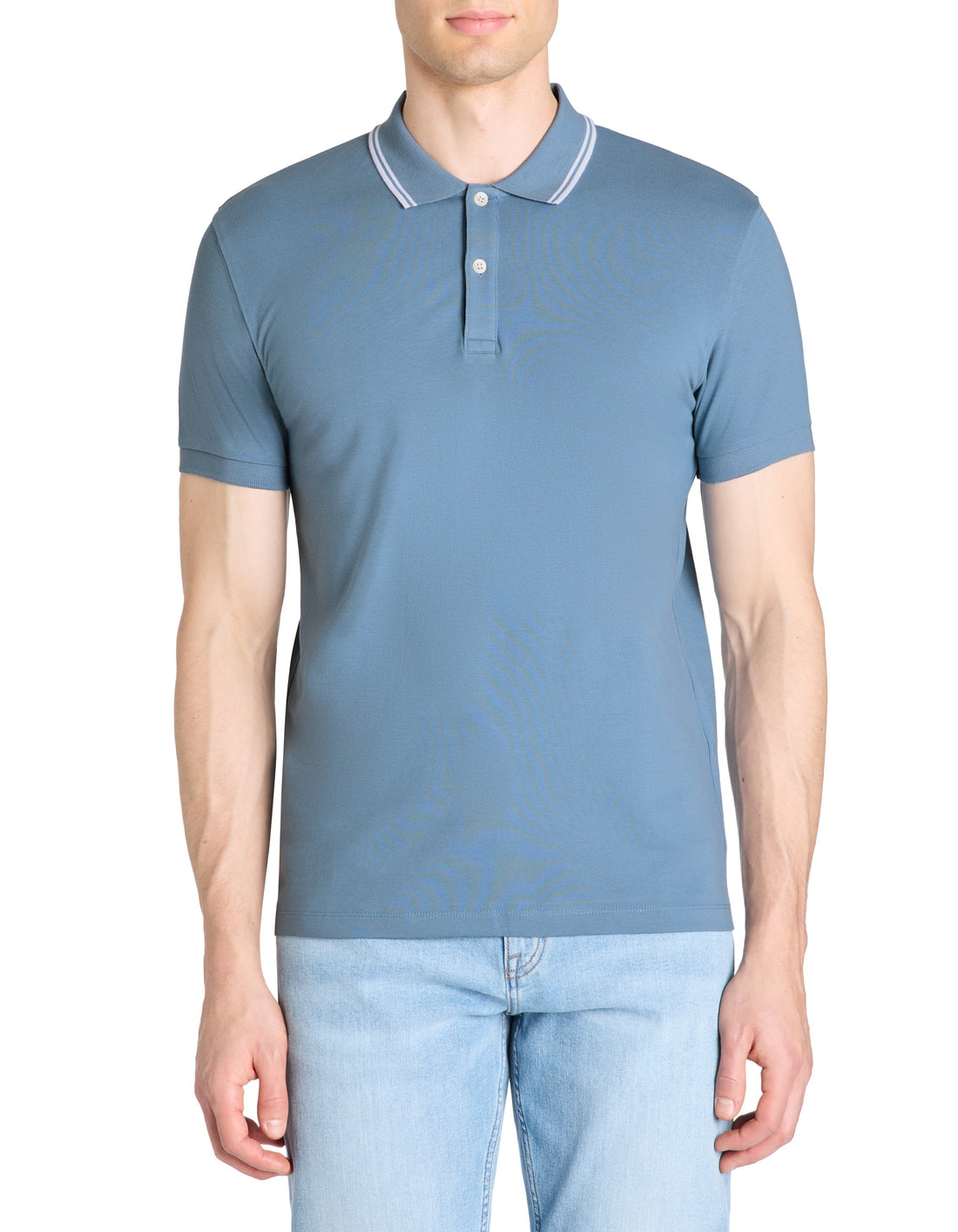 Leprime Blue Stone Short Sleeves Polo Celio