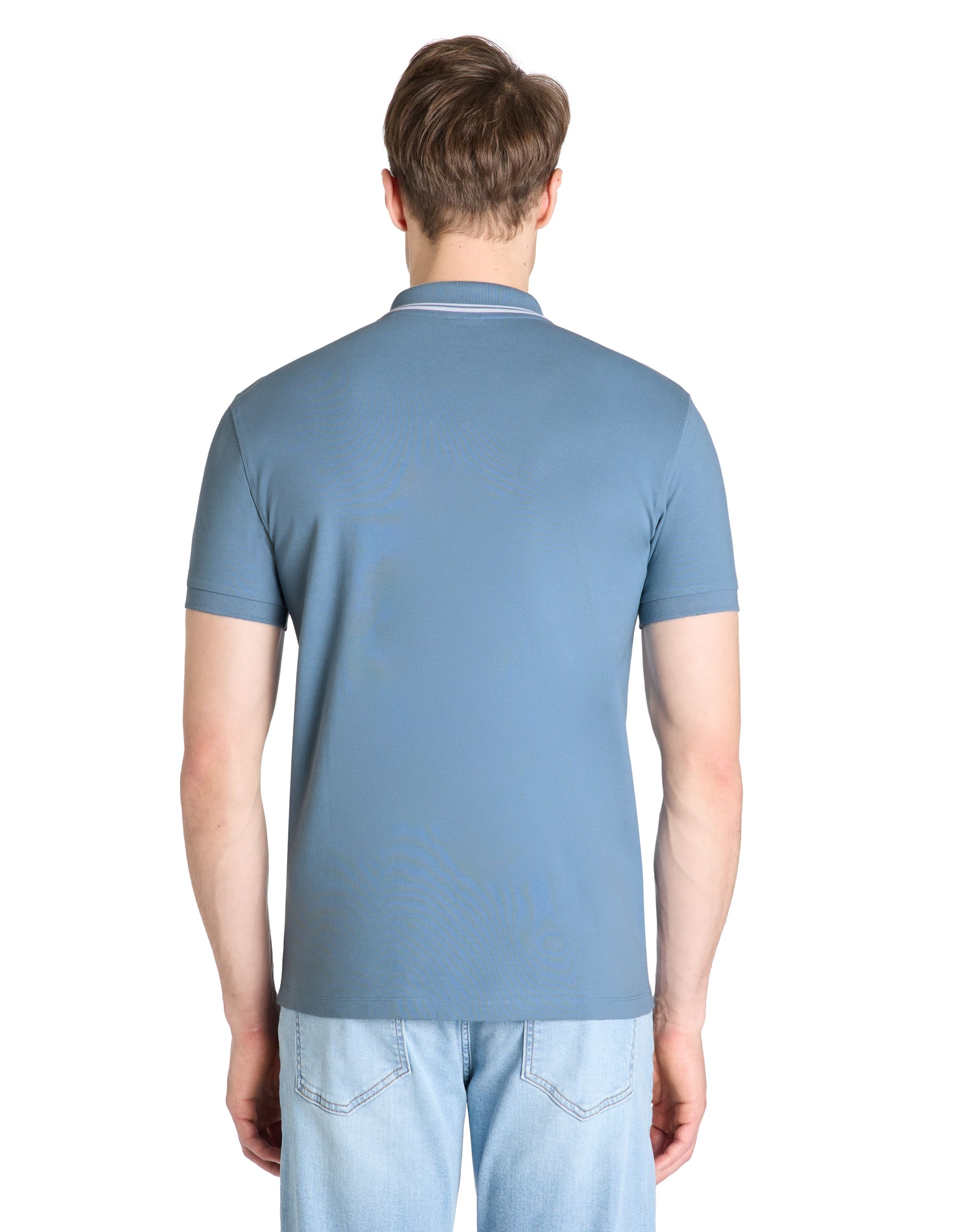 Leprime Blue Stone Short Sleeves Polo Celio