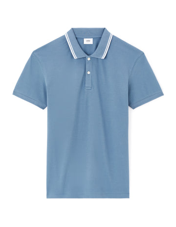 Leprime Blue Stone Short Sleeves Polo