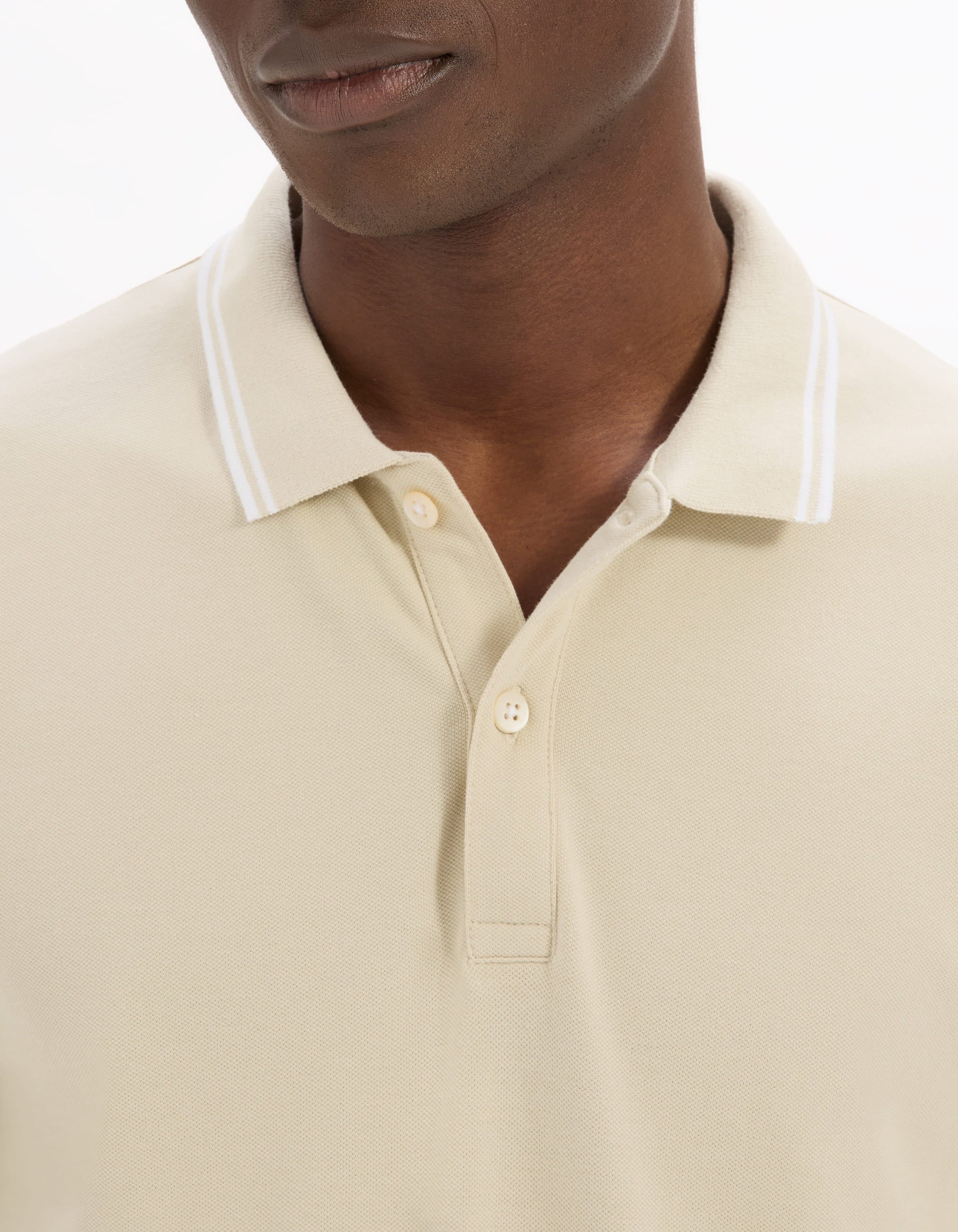Leprime Sand Short Sleeves Polo Celio