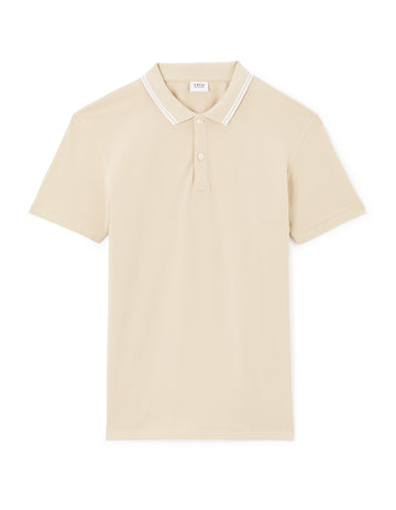 Leprime Sand Short Sleeves Polo