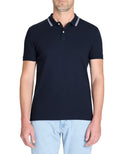 Leprime Navy Short Sleeves Polo Celio
