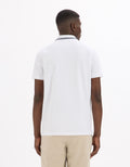 Leprime Optical White Short Sleeves Polo Celio