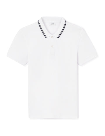 Leprime Optical White Short Sleeves Polo
