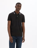 Leprime Black Short Sleeves Polo Celio