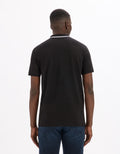 Leprime Black Short Sleeves Polo Celio