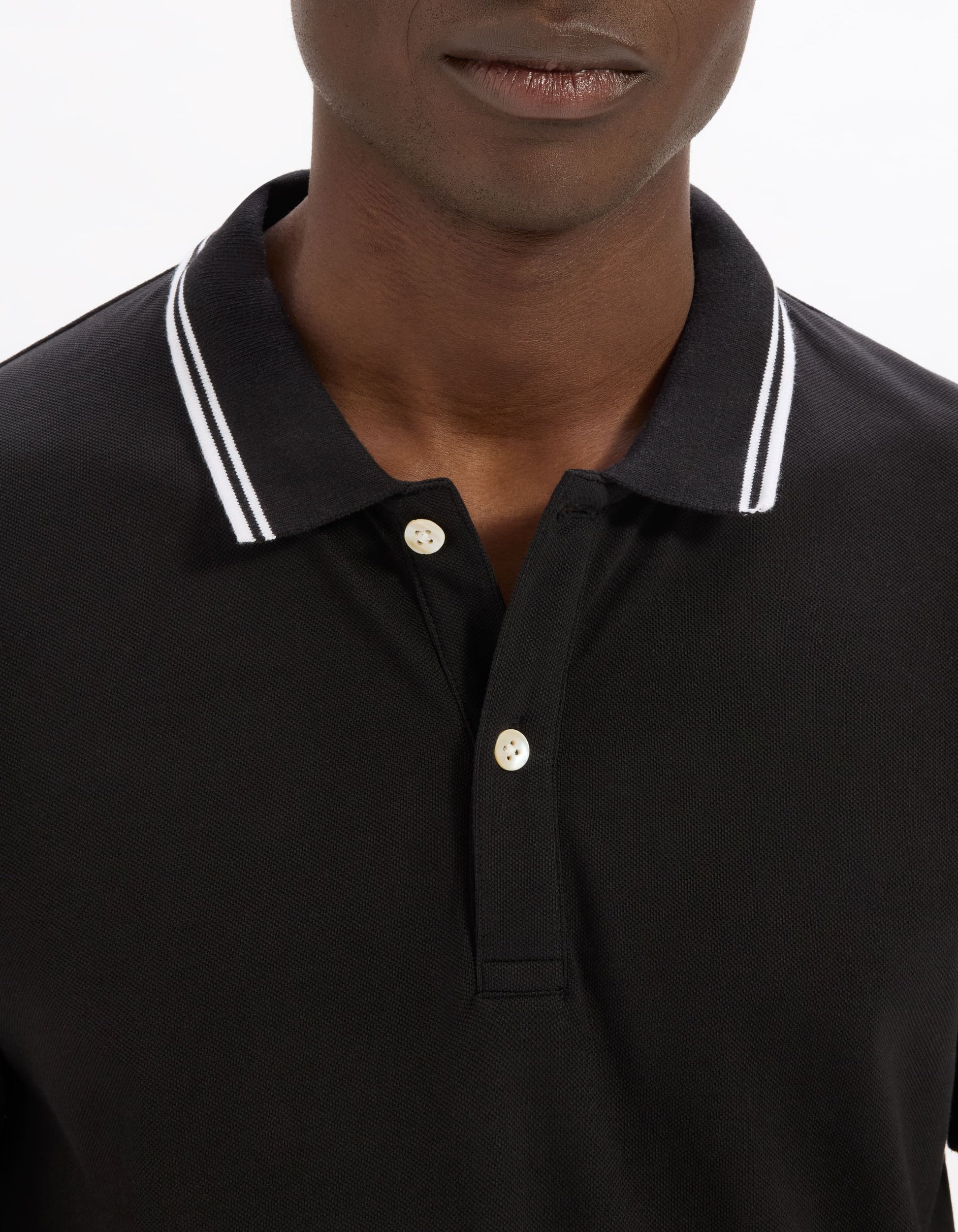 Leprime Black Short Sleeves Polo Celio