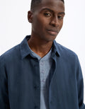 Lajac Navy Long Sleeves Shirt Celio