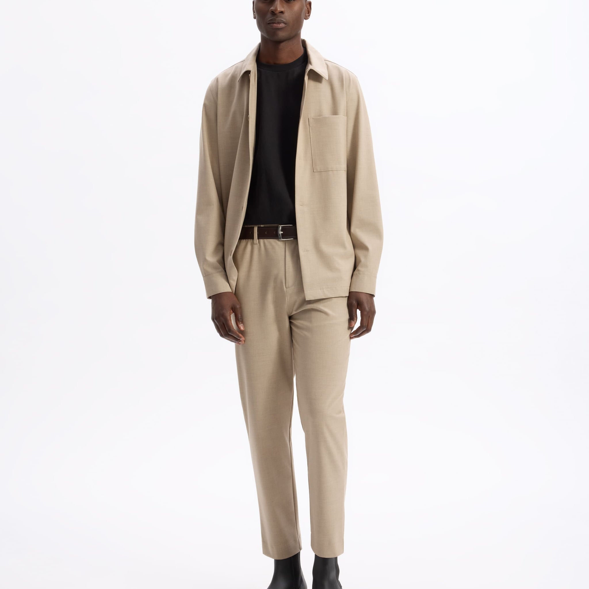 Latouch Beige Long Sleeves Shirt Celio