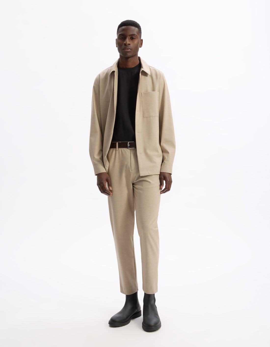 Latouch Beige Long Sleeves Shirt Celio