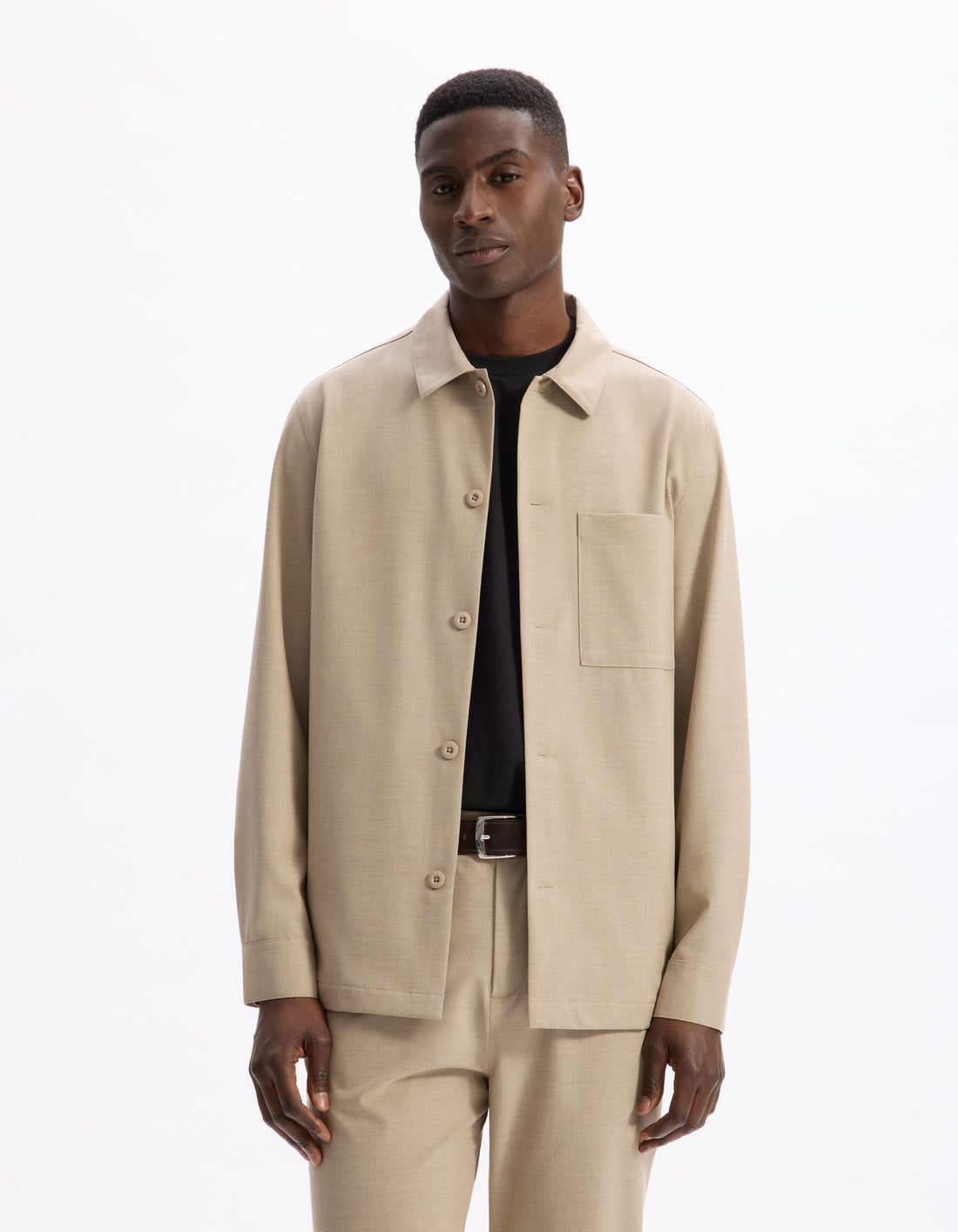 Latouch Beige Long Sleeves Shirt Celio