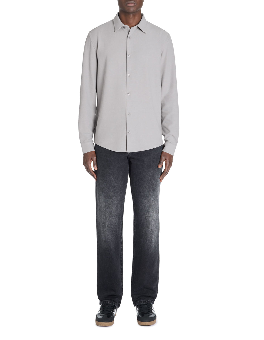 Lawafi Light Grey Long Sleeves Shirt Celio