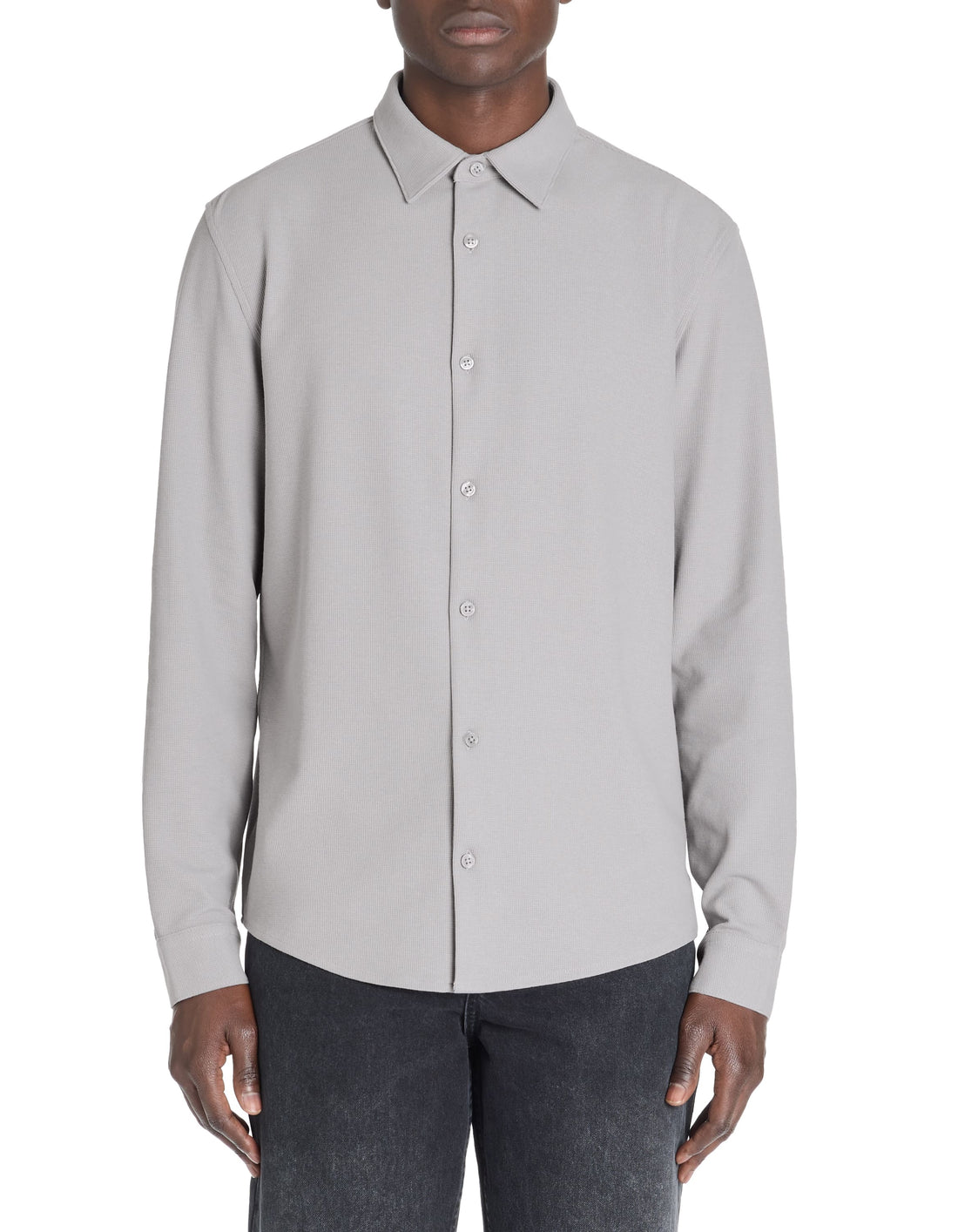 Lawafi Light Grey Long Sleeves Shirt Celio