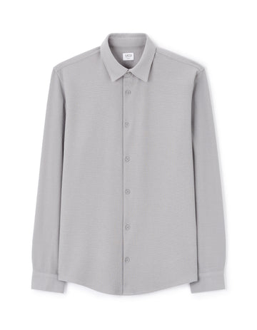Lawafi Light Grey Long Sleeves Shirt