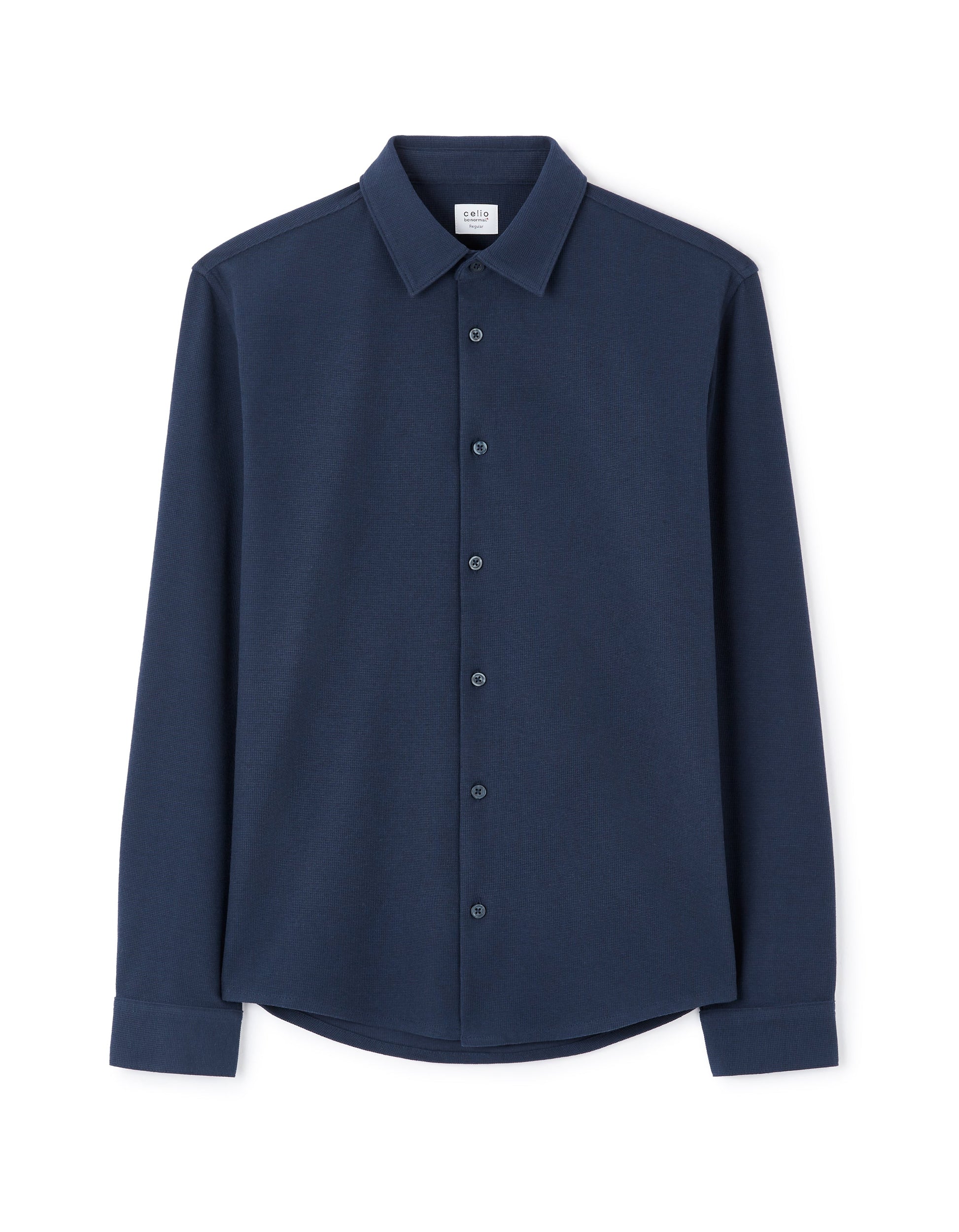 Lawafi Navy Long Sleeves Shirt Celio