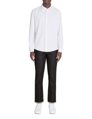Lawafi Optical White Long Sleeves Shirt Celio