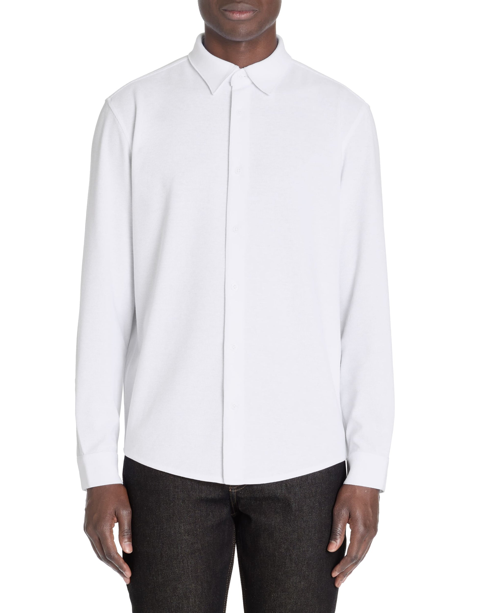 Lawafi Optical White Long Sleeves Shirt Celio