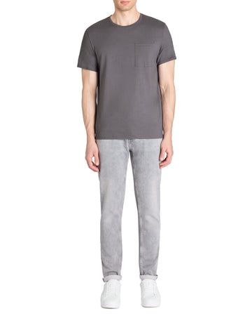Lefend Grey Blue Short Sleeves Tshirt Celio