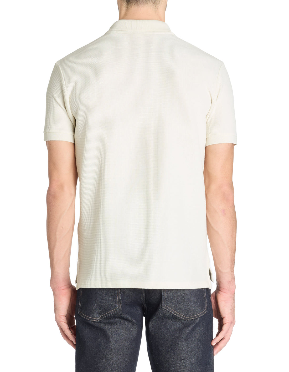Lemilan Ecru Short Sleeves Polo Celio
