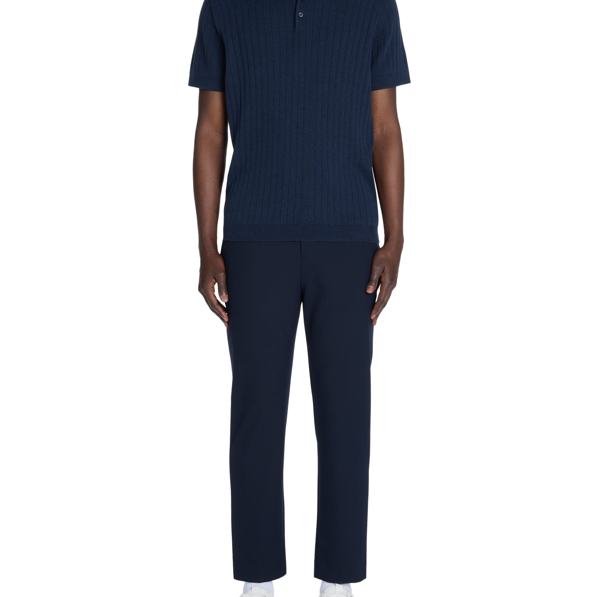 Leribi Navy Short Sleeves Polo Celio