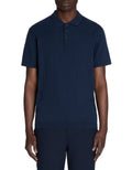 Leribi Navy Short Sleeves Polo Celio