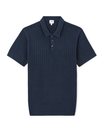 Leribi Navy Short Sleeves Polo