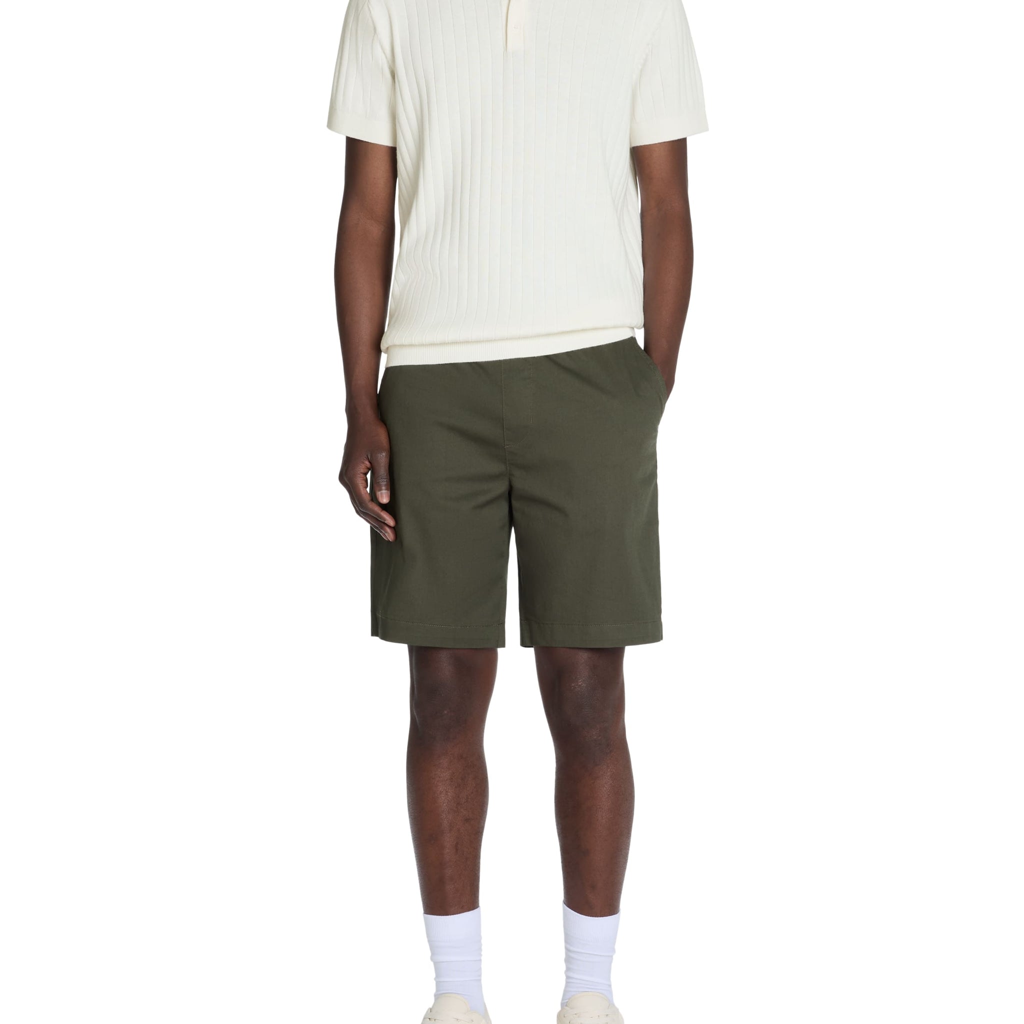 Leribi Ecru Short Sleeves Polo Celio